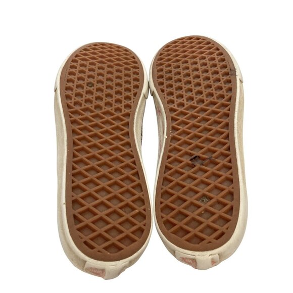 Vans US Juniors size 5.5 High Top Sneakers Pink & White With Cartoon Pattern - Picture 8 of 8